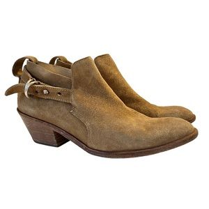 Rag & Bone Suede Tan Ankle Boots Women’s Size 39.5